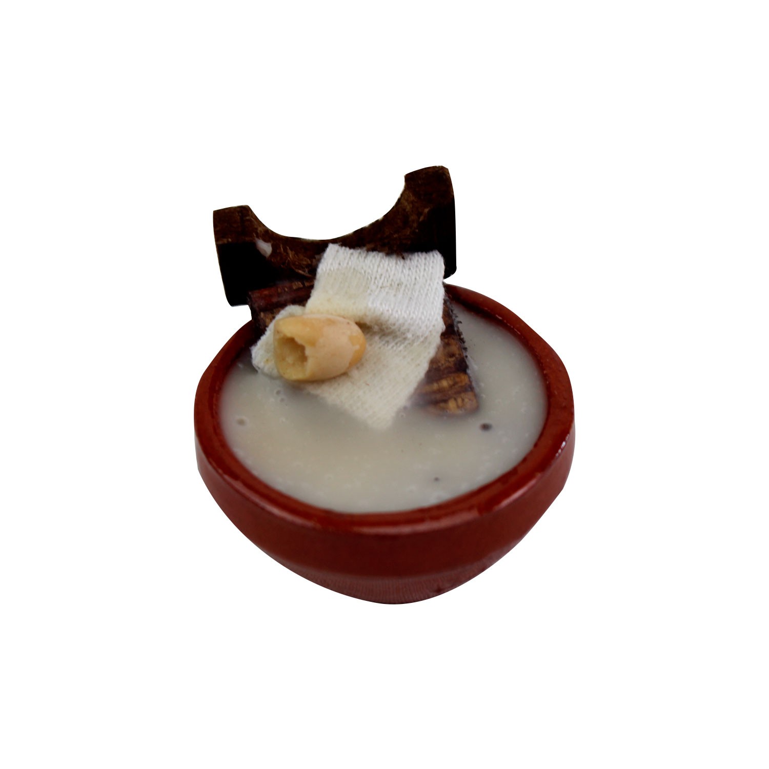 Waschschüssel rot mit Waschbrett 3,5 cm kaufen | Krippenzubehör